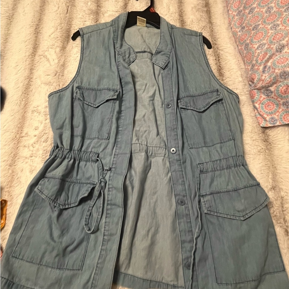 Faded Glory Sky Blue Vest XL